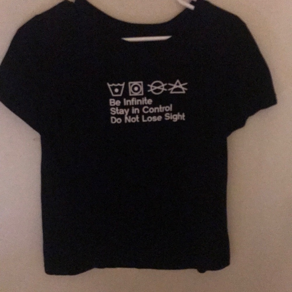 Black Worded Tee
